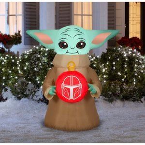 Disney Mandalorian The Child Star Wars Baby Yoda 3.5 FT Airblown Inflatable
